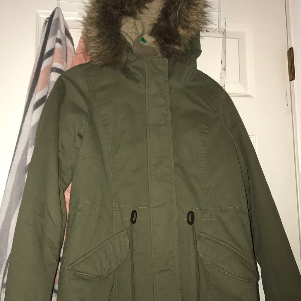 Dark green winter jacket